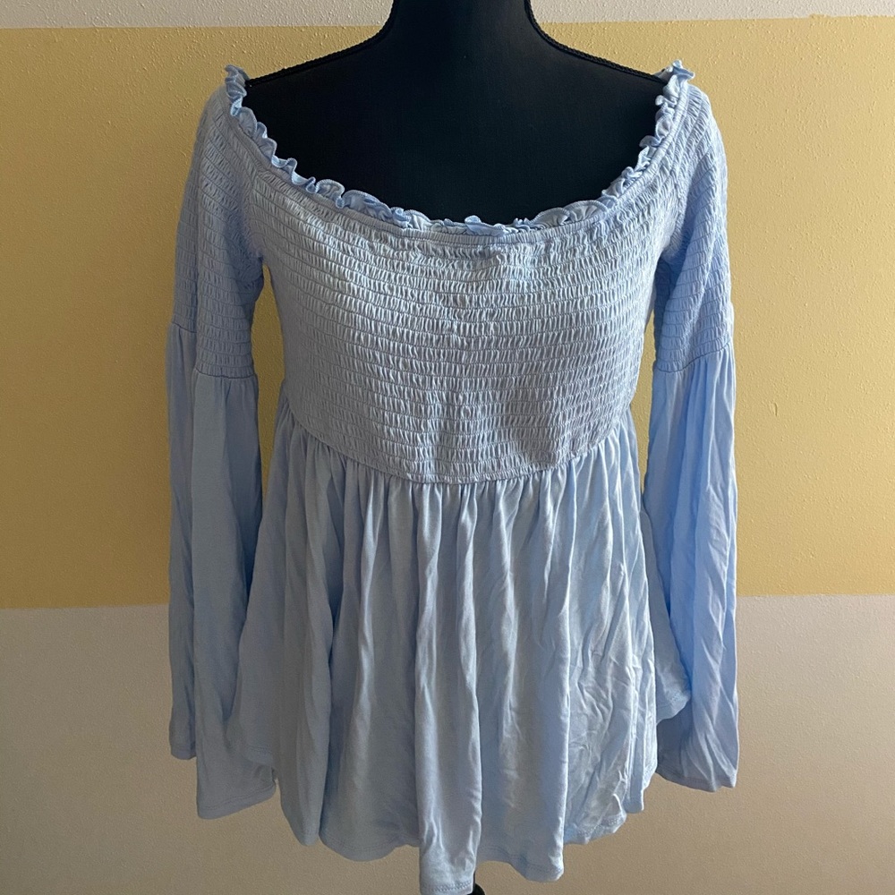 Flowing Blue Shirt